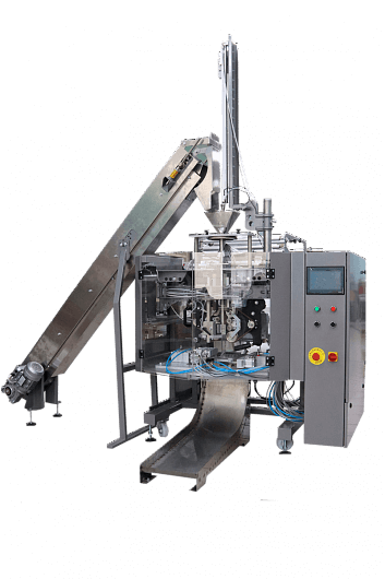 Фасовочно-упаковочный аппарат для штучной упаковки и фасовки сыпучих продуктов фото